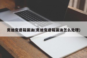 奥迪变速箱漏油(奥迪变速箱漏油怎么处理)